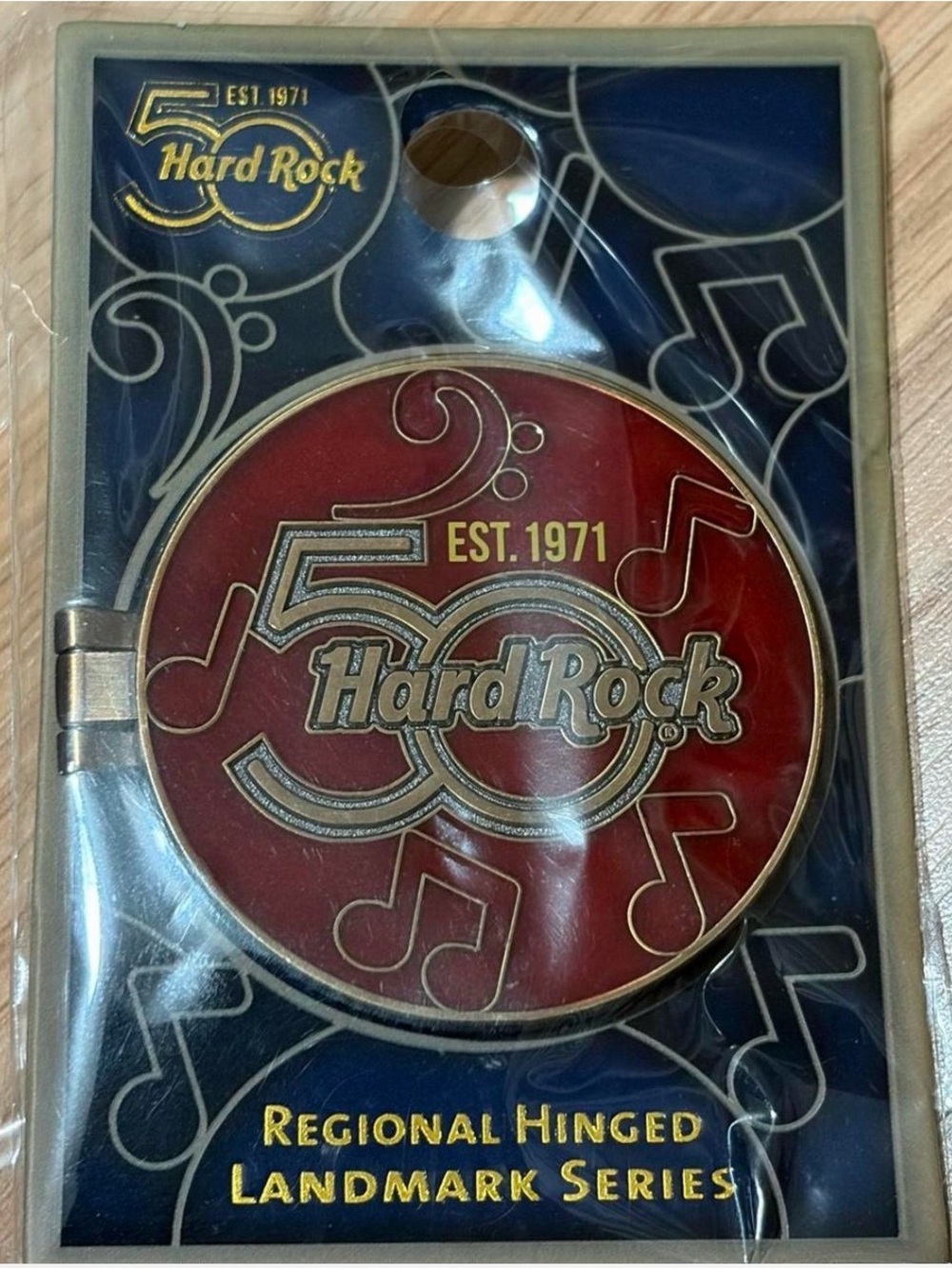 Hard Rock 50th Anniversary Europe Regional Hinged Landmark Series 2022 Pin LE
